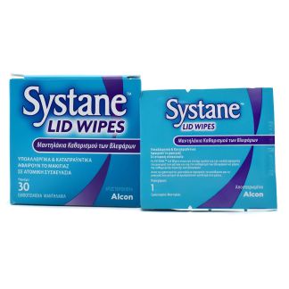 Systane Lid Wipes Μαντηλάκια βλεφάρων 30 τμχ