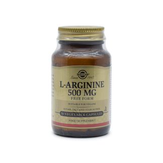 Solgar L-Arginine 500mg 50 φυτικές κάψουλες