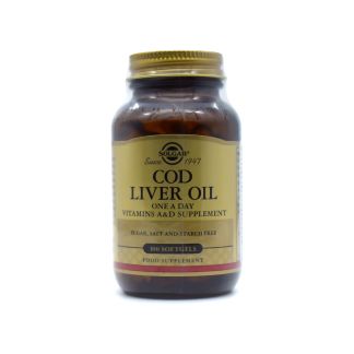 Solgar Cod Liver Oil 100 μαλακές κάψουλες
