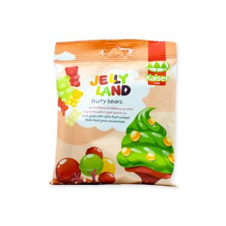 Kaiser 1889 Jelly Land Fruity bears (Αρκουδάκια Ζελεδάκια με Συμπυκνωμένο Χυμό Φρούτων) 100gr