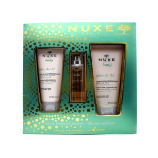 Nuxe Rêve de Thé Xmas Set με Revitalising Granular Scrub 150ml & Shower Gel 100ml & Exalting Fragrant Water 