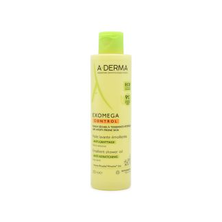 A-Derma Exomega Control Emollient Shower Oil 200ml (Anti-Scratching) ECO