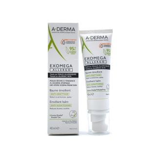 A-Derma Exomega Control Allergo Emollient Baume Μειώνει το Αίσθημα Κνησμού 40ml 