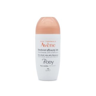 Avene Body Deodorant Αποσμητικό Roll-On 24ωρης Αποτελεσματικότητας 50ml