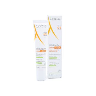 A-Derma Epitheliale A.H. Ultra Soothing Repairing Cream SPF50+ Anti-Marks Προστατευτική Επανορθωτική Κρέμα Κατά των Σημαδιών 40ml