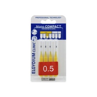 Elgydium Mono Compact 0.5 Κίτρινο 4 τμχ