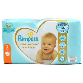 Pampers Premium Care No3 από 6 έως 10kg 60 τμχ