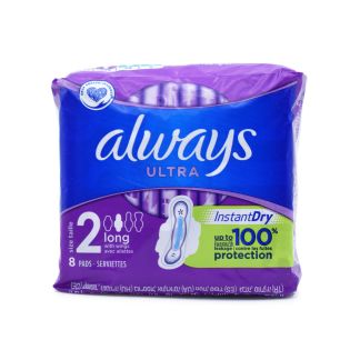 Always Ultra Μέγεθος 2 Long με Φτερά 8 σερβιέτες 