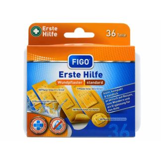 Alfacare Figo Erste Hilfe Αδιάβροχα Αυτοκόλλητα Επιθέματα 36 τμχ