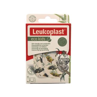 BSN Medical Leukoplast Eco Kids  Αυτοκόλλητα Επιθέματα για Παιδιά  2 μεγέθη 8 Επιθέματα  19mm x 72mm 4 Επιθέματα  38mm x 72mm 12 τμχ