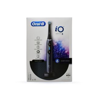 Oral-B iO Series 8 Ηλεκτρική Οδοντόβουρτσα με Χρονομετρητή και Αισθητήρα Πίεσης Black Onyx