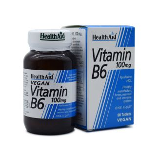 Health Aid B6 Vitamin 100mg 90 ταμπλέτες