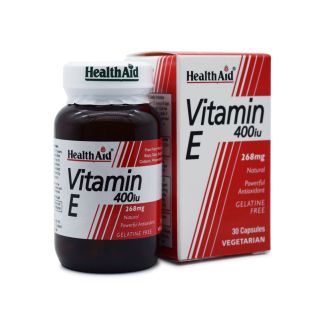 Health Aid Vitamin E 400IU 30 φυτικές κάψουλες