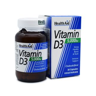 Health Aid Vitamin D3 5000iu 30 κάψουλες