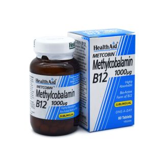 Health Aid Methylcobalamin Metcobin B12 1000mg 60 ταμπλέτες