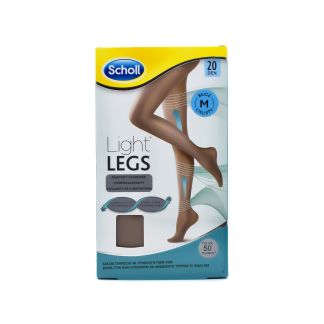 Scholl Light Legs 20 Den Καλσόν Διαβαθμισμένης Συμπίεσης Beige Medium 1 τμχ