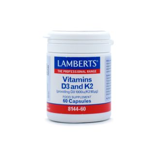 Lamberts Vitamin D3 1000iu & K2 90µg 60 κάψουλες