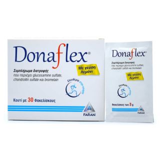 Faran Donaflex Λεμόνι Συμπλήρωμα για την Υγεία των Αρθρώσεων 30 φακελίσκοι 