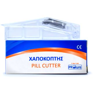 Ag Pharm Θήκη Χαπιών με Κόφτη σε Διάφανο Χρώμα 1 τμχ