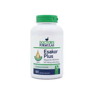 Doctor's Formulas Esakor Plus Φόρμουλα Ιχθυελαίων 180 μαλακές κάψουλες