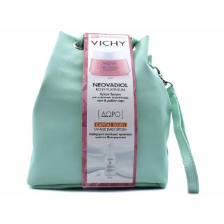 Vichy Neovadiol Rose Platinum Αντιρυτιδική Κρέμα Ημέρας 50ml & Capital Soleil UV-Age Daily SPF50+ 15ml & Τσαντάκι 