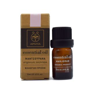 Apivita Essential Oil Αιθέριο Έλαιο Ματζουράνα 5ml