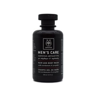 Apivita Men's Care Ανδρικό Σαμπουάν/Αφρόλουτρο με Κάρδαμο & Πρόπολη 250ml