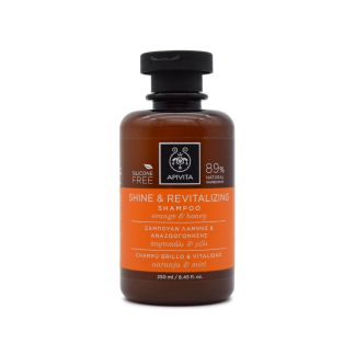 Apivita Shine & Revitalizing Σαμπουάν Λάμψης & Αναζωογόνησης με Πορτοκάλι & Μέλι 250ml