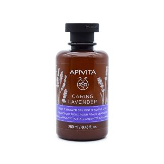 Apivita Caring Lavender Gentle Body Shower Gel Απαλό Αφρόλουτρο για Ευαίσθητες Επιδερμίδες 250ml 