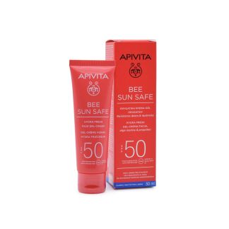 Apivita Bee Sun Safe Hydra Fresh Ενυδατική Κρέμα-Gel Προσώπου SPF50 50ml