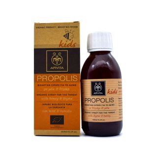 Apivita Propolis Βιολογικό Σιρόπι Kids για το Λαιμό με Μέλι & Θυμάρι 150ml