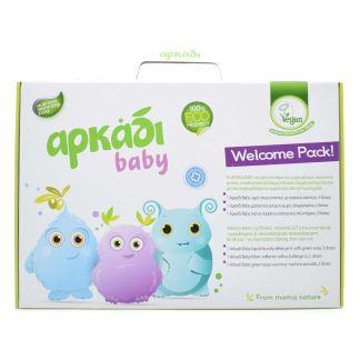 Αρκάδι Baby Welcome Pack Υγρό Απορρυπαντικό 200ml & Μαλακτικό 200ml & Σκόνη Πλυντηρίου 100g