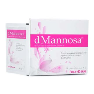 Frezyderm dMannosa Συμπλήρωμα Διατροφής για την Υγεία του Ουροποιητικού Συστήματος 14 φακελίσκοι x 4g