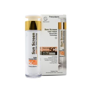 Frezyderm Sun Screen Color Velvet Face Cream Αντηλιακό με Χρώμα SPF50+ 50ml