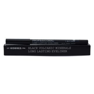 Korres Volcanic Minerals Long Lasting Eyeliner Μολύβι Ματιών Μαύρο 1,2γρ