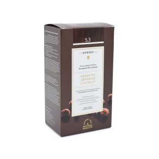 Korres Argan Oil Advanced Colorant 5.3 Καστανό Ανοιχτό Μελί