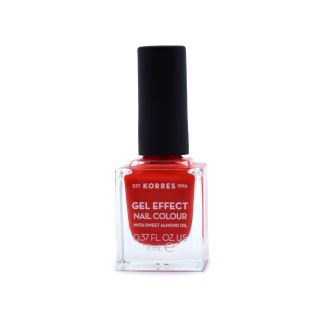 Korres Nail Colour Gel Effect Νο45 Coral 11ml