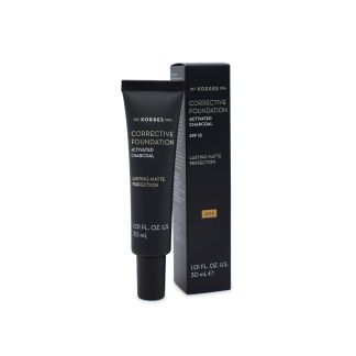 Korres Activated Charcoal Corrective Foundation ACF3 SPF15 30ml 