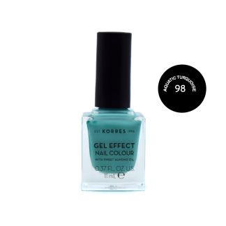 Korres Nail Colour Gel Effect No98 AquaticTurquoise 11ml