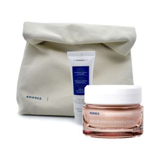 Korres Face Wild Rose Night Cream 40ml (+ Greek Yoghurt Foaming Cr. Cleanser 20ml) Super Radiant Ski