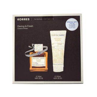 Korres Ανδρικό Σετ Eau de Toilette Oceanic Amber 50ml & Body Milk Oceanic Amber 125ml