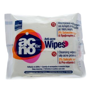 Intermed AcnoFix Anti-Acne Wipes 15 Μαντηλάκια 