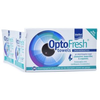 Intermed OptoFresh Towels Αποστειρωμένα Οφθαλμομάντηλα 20 τμχ