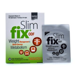 Intermed Slim Fix ODF Διαχείριση Βάρους 28 ταινίες διασπειρόμενες στο στόμα