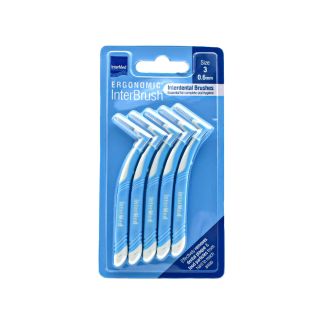 Intermed Ergonomic InterBrush Size 3 Μπλε 5 τμχ