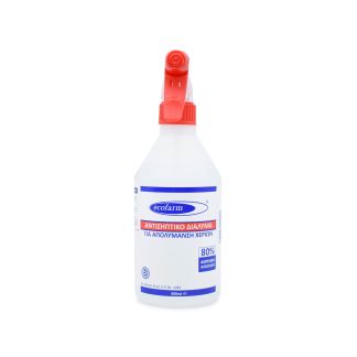 Ecofarm Αντισηπτικό Διάλυμα 80% Spray 500ml