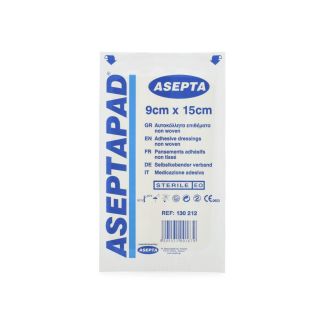 Asepta Aseptapad Αποστειρωμένο Αυτοκόλλητο Επίθεμα 9cm x 15cm 1 Επίθεμα 
