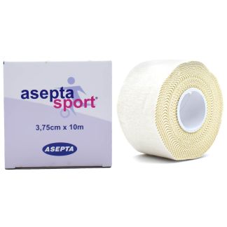 Asepta AseptaSport Αθλητική Αυτοκόλλητη Ταινία Λευκό Χρώμα 2.5cm x 10m