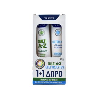 Quest Once A day Multi A-Z 20 αναβράζοντα δισκία & Electrolytes 20 αναβράζοντα δισκία
