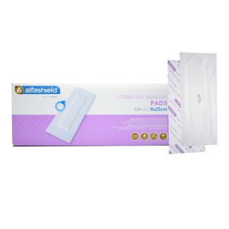 Karabinis Medical Alfashield Αποστειρωμένο Αυτοκόλλητο Επίθεμα 9cm x 25cm 1 τμχ